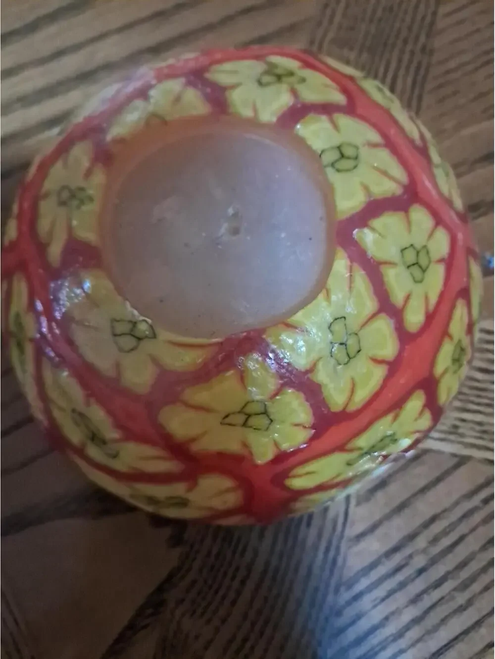 Vintage‎ 90s psychedelic Mushroom Candle. Hand Made. Unused, Unburned